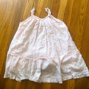 Bonpoint pale pink flutter dress Size3